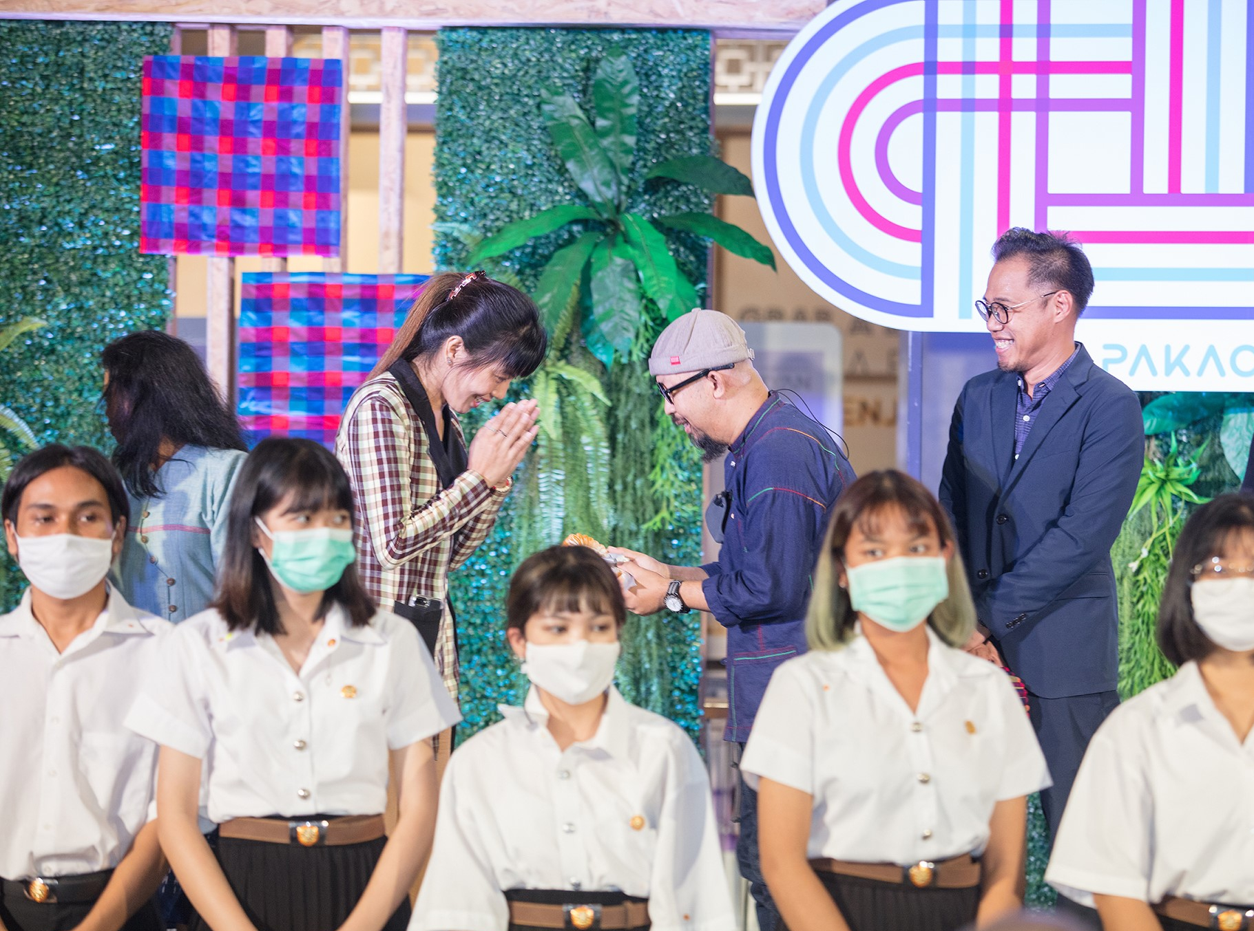ภาพบรรยากาศงานพิธีเปิดงานผ้าขาวม้าทอใจ 2563 เมืื่อวันที่ 10 กันยายน 2563